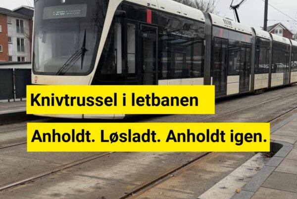 32-årig truede med kniv i letbanen – få timer senere slog han til igen