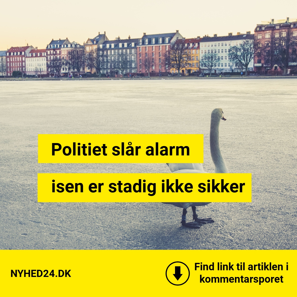 Myndighederne advarer: Færdsel på isen kan koste liv