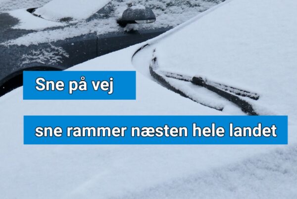 sne rammer næsten hele landet