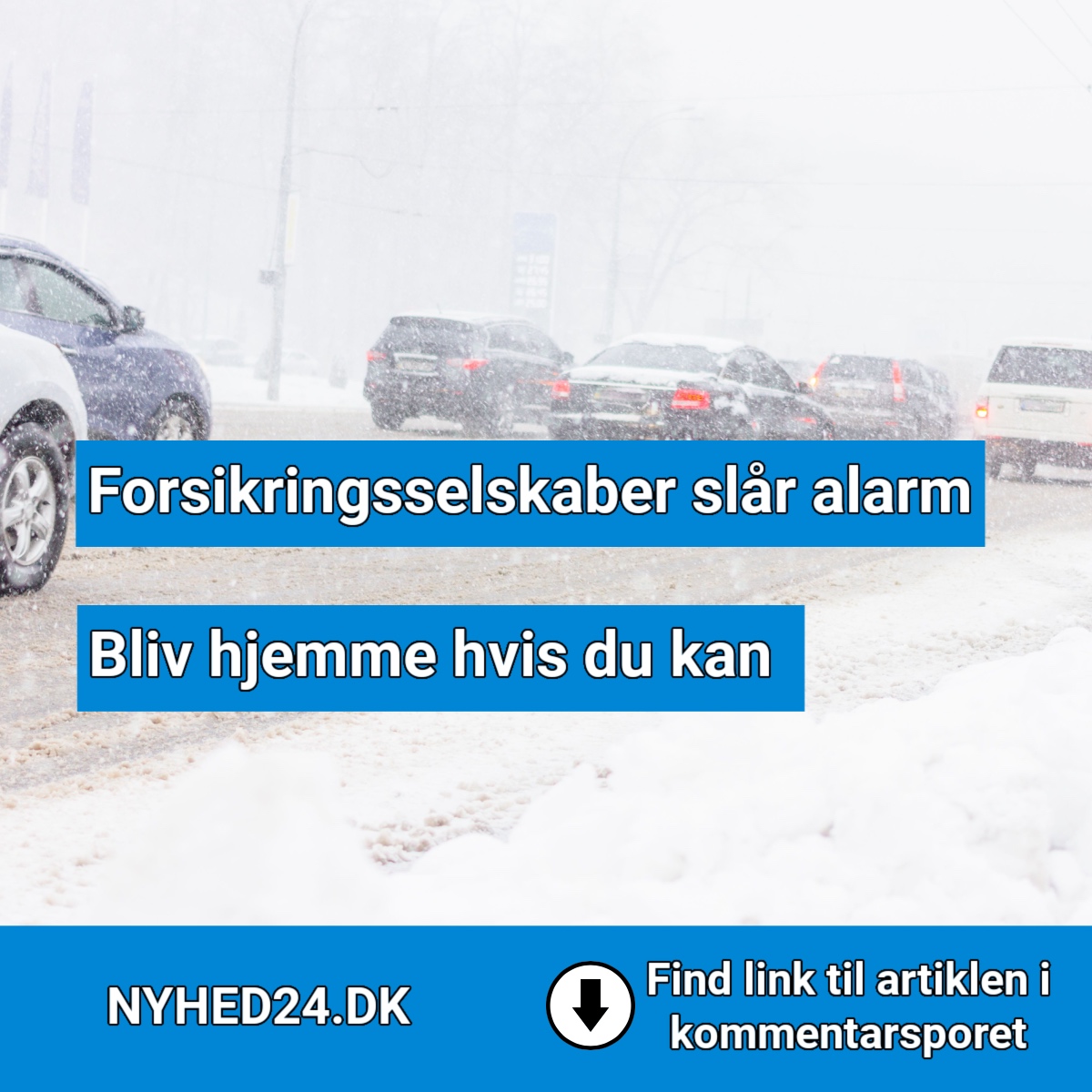 Forsikringsselskaber slår alarm: Bliv hjemme hvis du kan