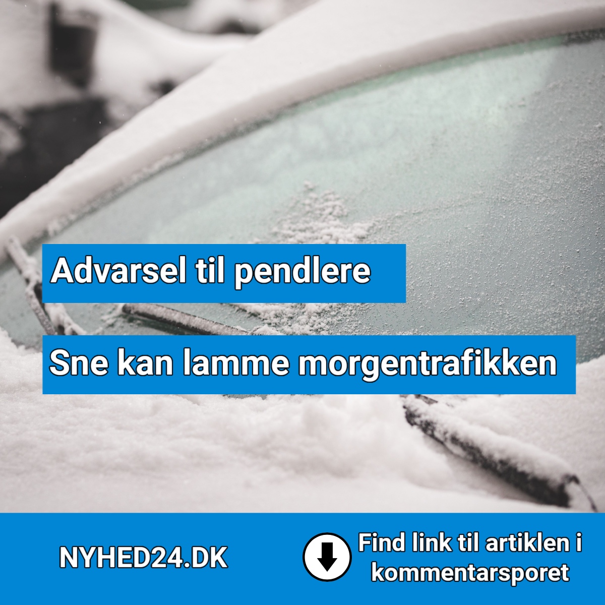 Advarsel til pendlere: Sne kan lamme morgentrafikken