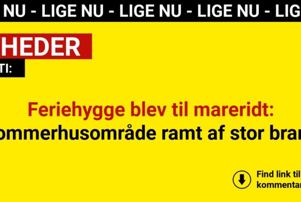 Feriehygge blev til mareridt: Sommerhusområde ramt af stor brand