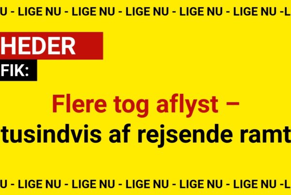 Flere tog aflyst – tusindvis af rejsende ramt