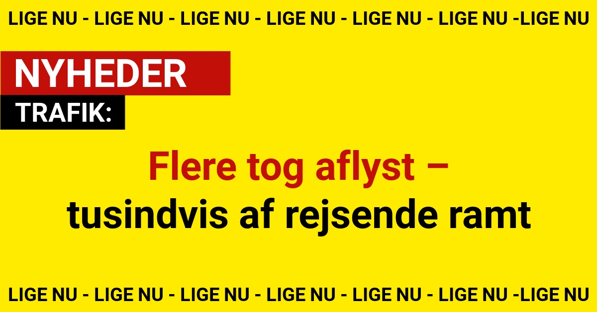 Flere tog aflyst – tusindvis af rejsende ramt
