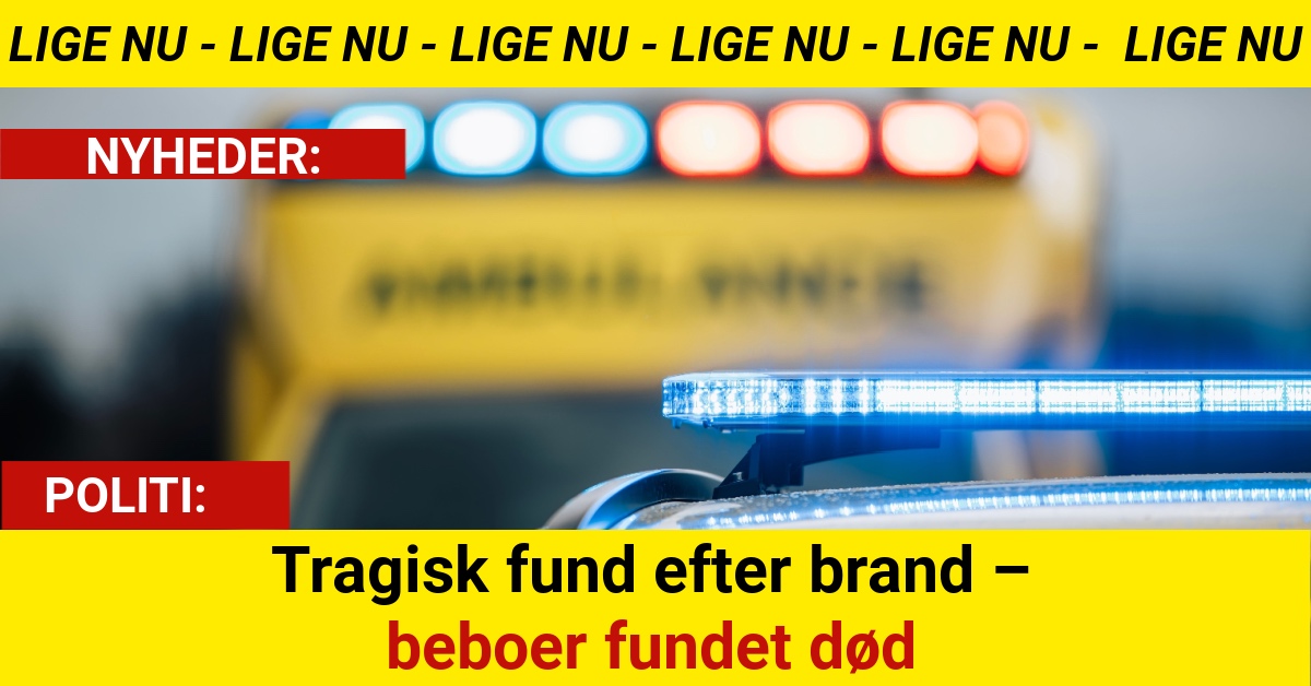 Tragisk fund efter brand – beboer fundet død