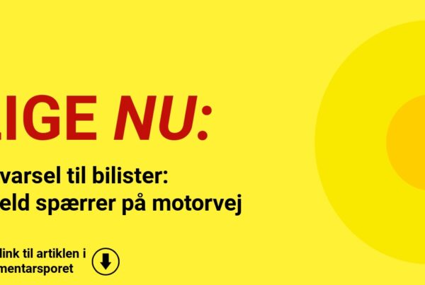 Advarsel til bilister: Uheld spærrer på motorvej