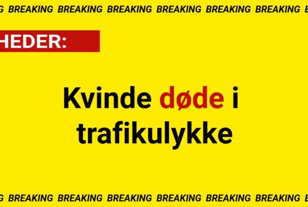 Kvinde døde i trafikulykke