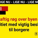 Kraftig røg over byen – politiet med vigtig besked til borgere