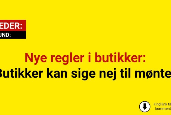 Nye regler i butikker: Butikker kan sige nej til mønterNye regler i butikker: Butikker kan sige nej til mønter