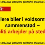 Flere biler i voldsomt sammenstød – politi arbejder på stedet