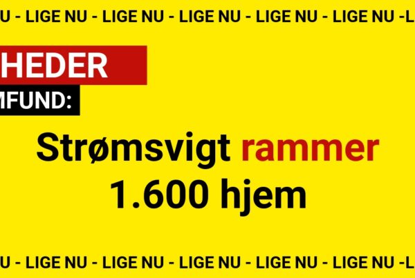 Strømsvigt rammer 1.600 hjem