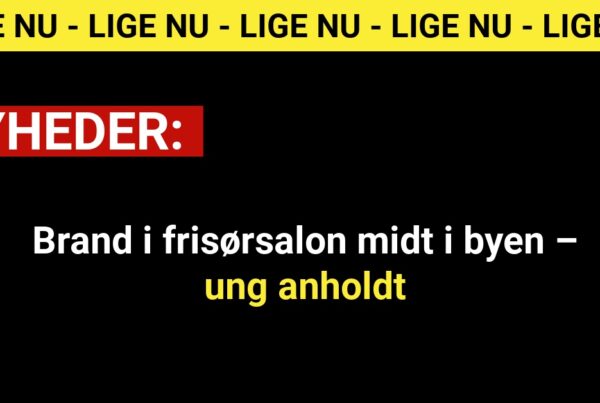 17-årige sigtet for brand – fremstilles i dag