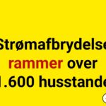 Strømafbrydelse rammer over 1.600 husstande