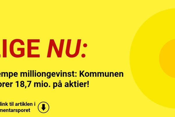 Kæmpe milliongevinst: Kommunen scorer 18,7 mio. på aktier!