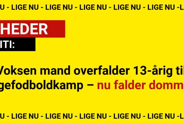 Voksen mand overfalder 13-årig til pigefodboldkamp – nu falder dommen