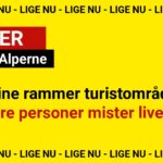 Lavine rammer turistområde – tre personer mister livet