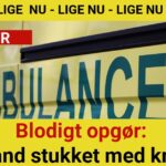 Blodigt opgør: Mand stukket med kniv