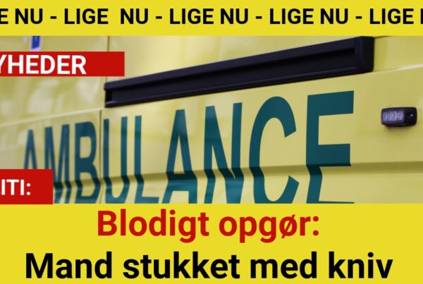 Blodigt opgør: Mand stukket med kniv