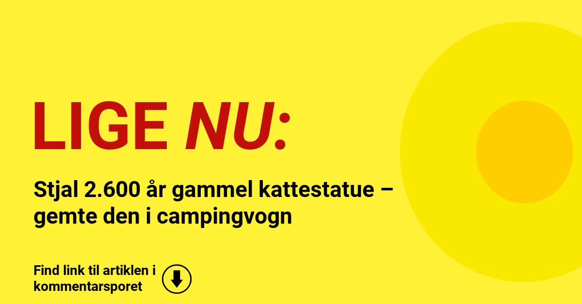 Stjal 2.600 år gammel kattestatue – gemte den i campingvogn