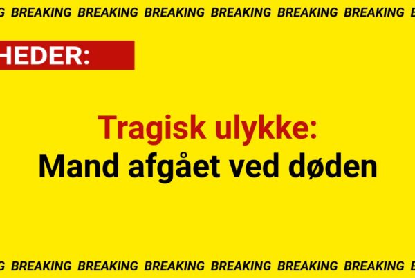 Tragisk ulykke: Mand afgået ved døden