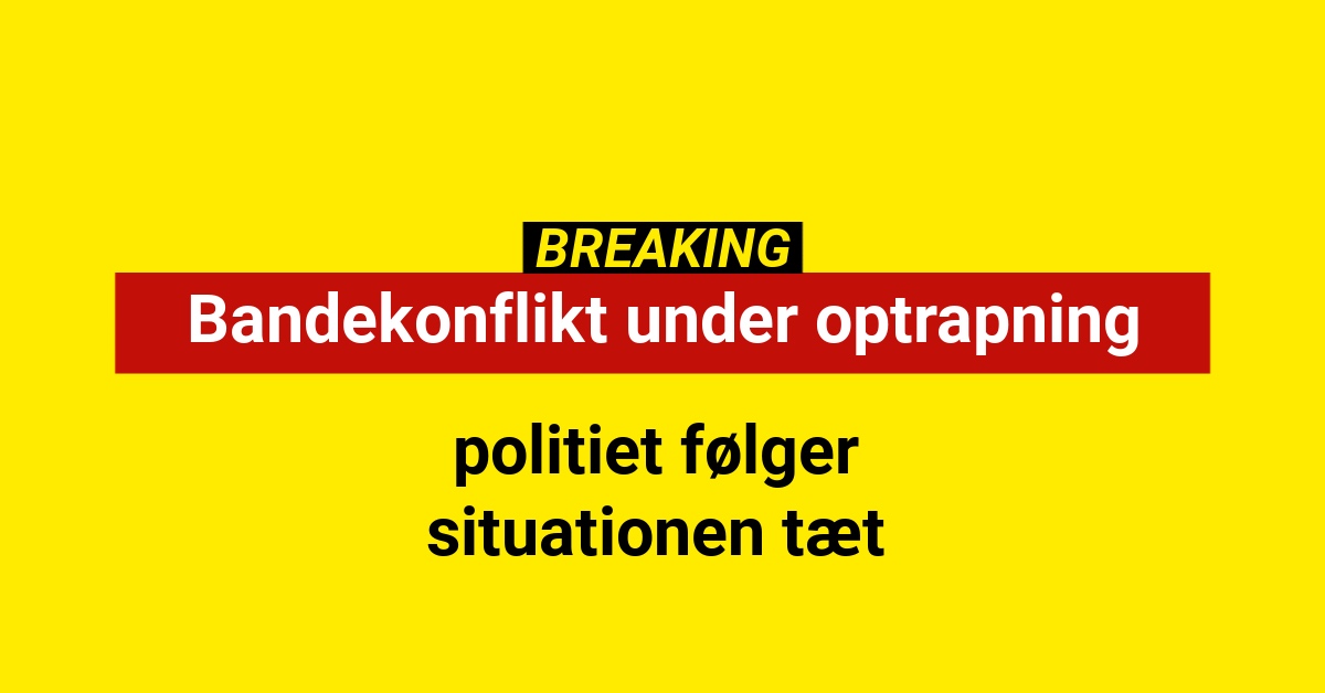 Bandekonflikt under optrapning i Odense – politiet slår alarm