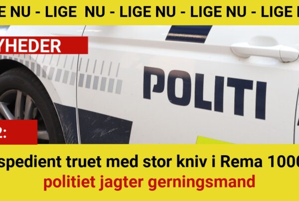 Ekspedient truet med stor kniv i Rema 1000 – politiet jagter gerningsmand