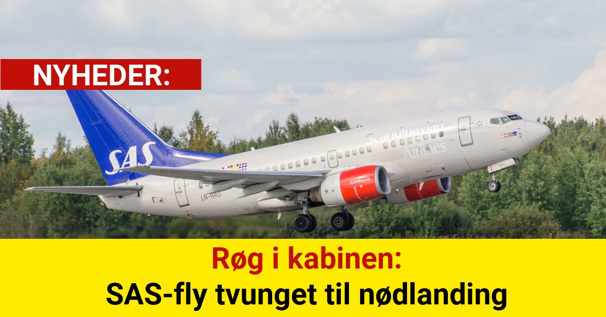 Røg i kabinen: SAS-fly tvunget til nødlanding