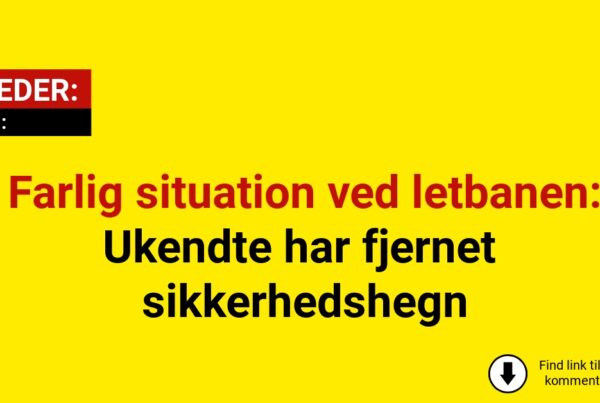 Farlig situation ved letbanen: Ukendte har fjernet sikkerhedshegn