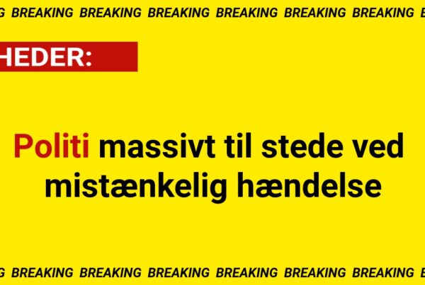 Politi massivt til stede ved mistænkelig hændelse