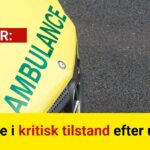 Kvinde i kritisk tilstand efter ulykke