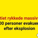 Politiet rykkede massivt ud: 200 personer evakueret efter eksplosion