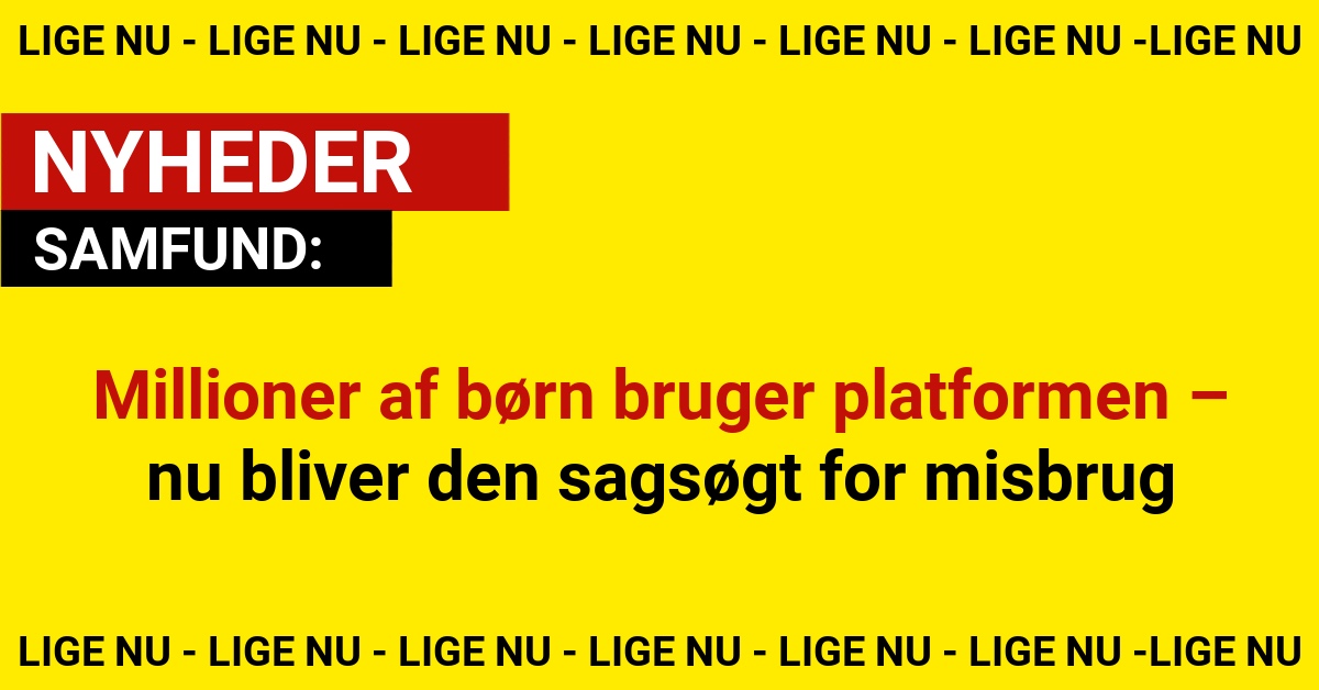 Millioner af børn bruger platformen – nu bliver den sagsøgt for misbrug