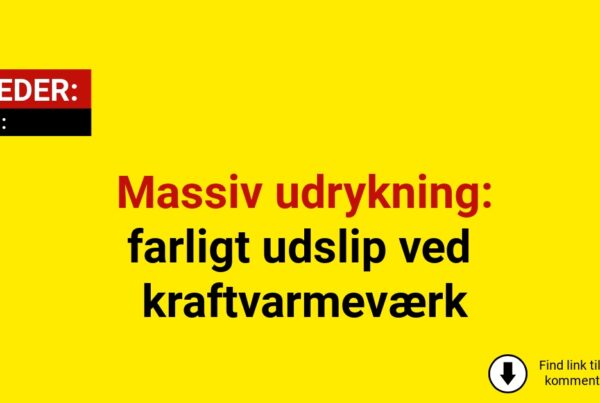 Massiv udrykning – farligt udslip ved kraftvarmeværk