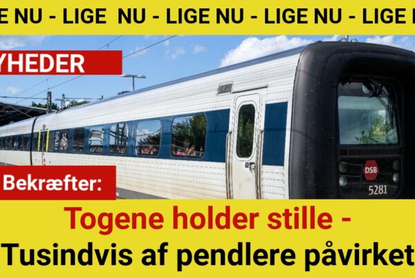 DSB Bekræfter: Togene holder stille - Tusindvis af pendlere påvirket