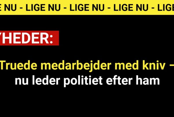 Truede medarbejder med kniv – nu leder politiet efter ham