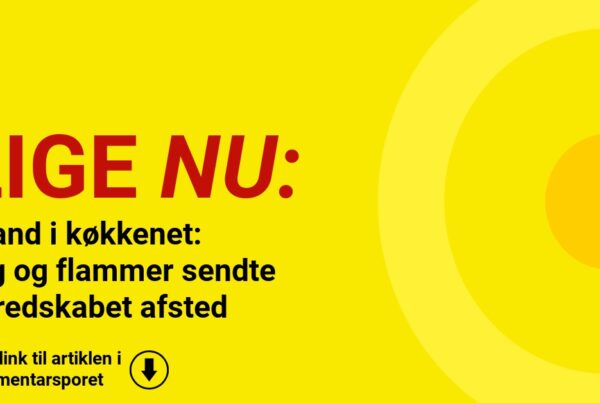 Brand i køkkenet: røg og flammer sendte beredskabet afsted