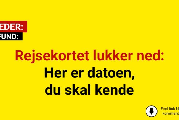 Rejsekortet lukker ned: Her er datoen, du skal kende