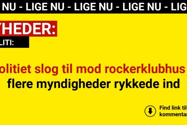 Politiet slog til mod rockerklubhus – flere myndigheder rykkede ind