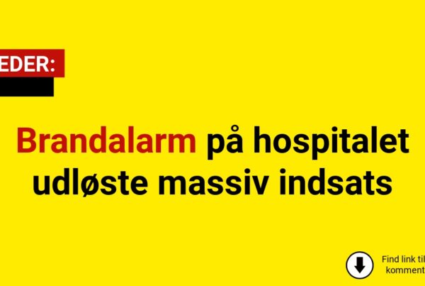 Brandalarm på hospitalet udløste massiv indsats