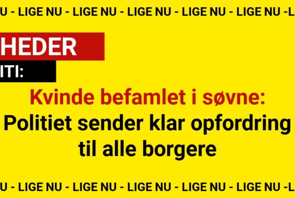 Kvinde befamlet i søvne: Politiet sender klar opfordring til alle borgere