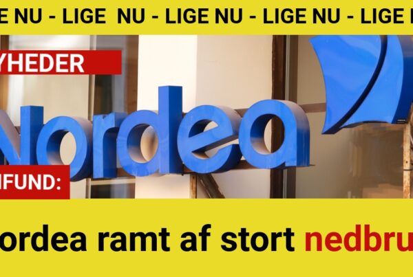 Nordea ramt af stort nedbrud: