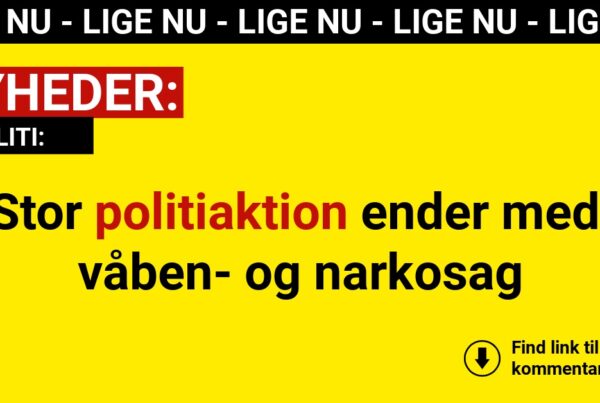 Stor politiaktion ender med våben- og narkosag