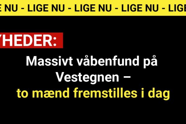 Massivt våbenfund på Vestegnen – to mænd fremstilles i dag