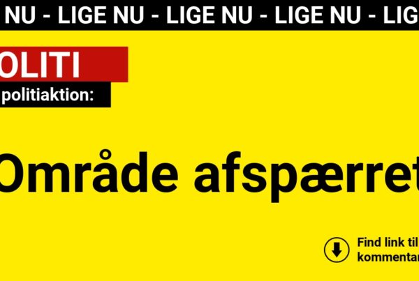 Stor politiaktion: Område afspærret 