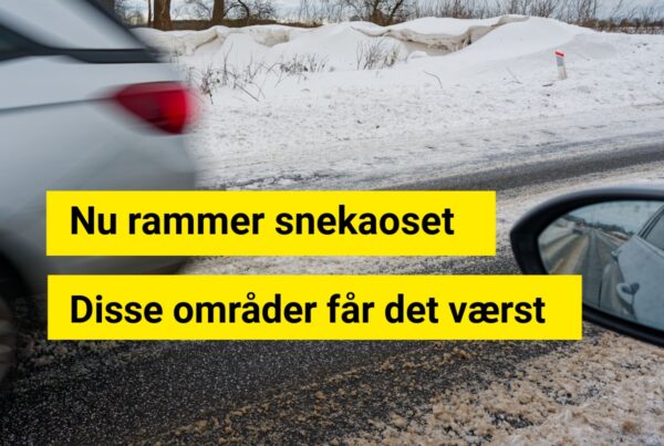 Nu bliver det alvor: Sne, kulde og snefygning rammer landet