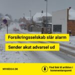 Snevejret får forsikringsselskab til at reagere: Sender akut advarsel ud