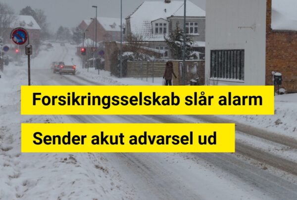 Snevejret får forsikringsselskab til at reagere: Sender akut advarsel ud
