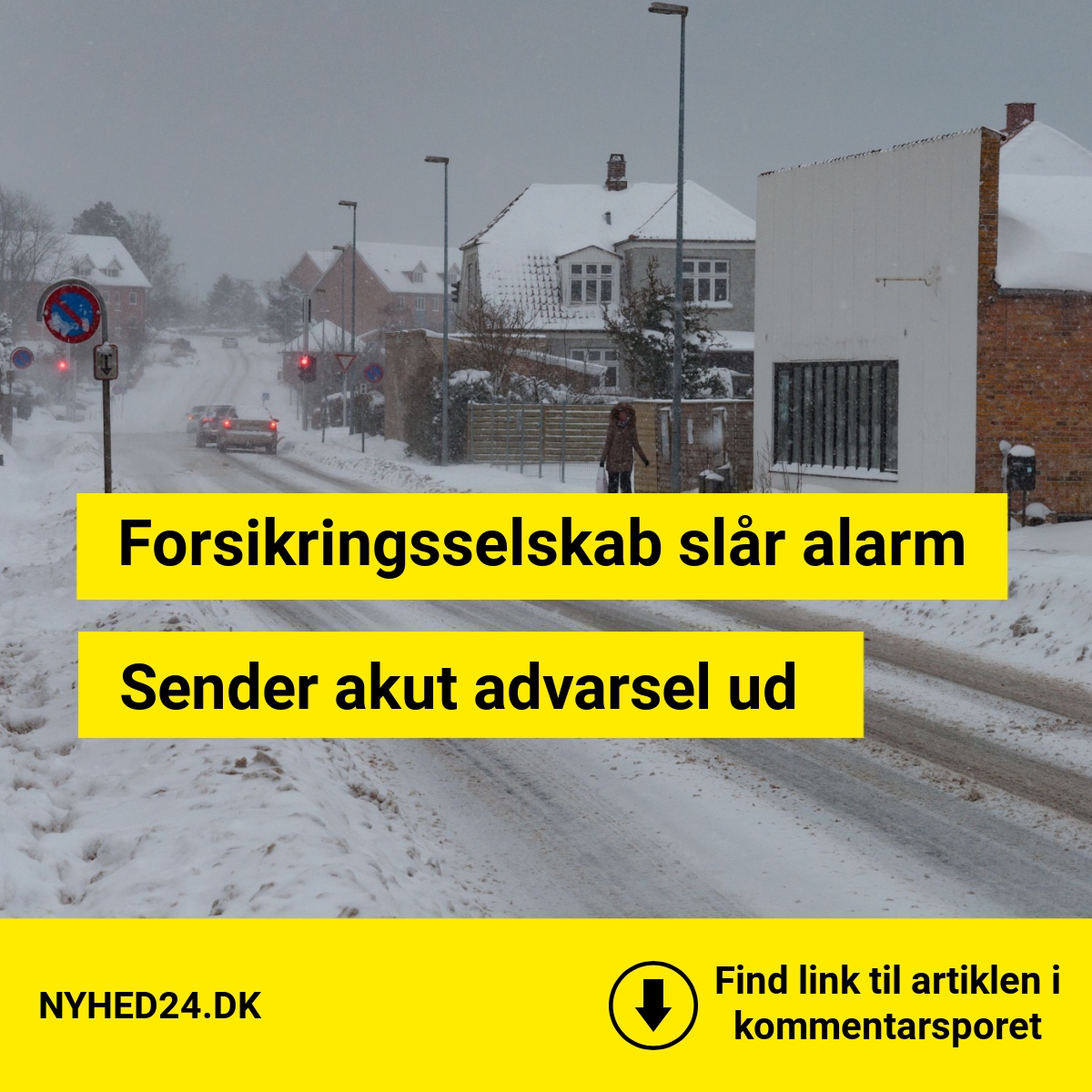 Snevejret får forsikringsselskab til at reagere: Sender akut advarsel ud