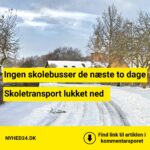 Snevejret rammer nu: Kommune stopper al skolekørsel