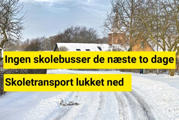 Snevejret rammer nu: Kommune stopper al skolekørsel